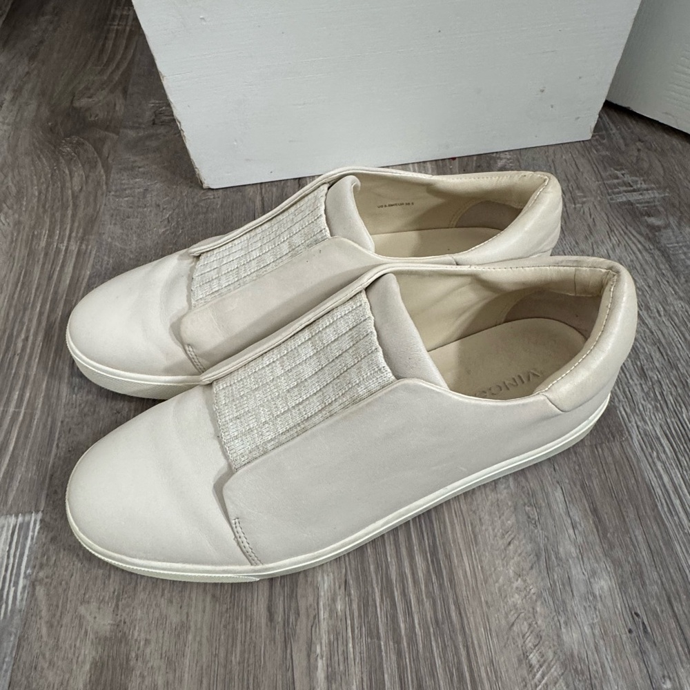Vince Cantara Slip On Leather Sneakers